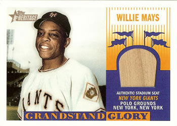 2004 Topps Heritage - Grandstand Glory #GGR-WM Willie Mays Front